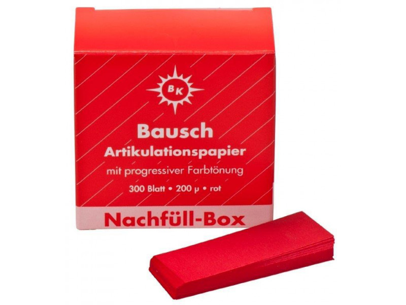 Pauzovací papír Bausch 200µ červená náplň BK 1002