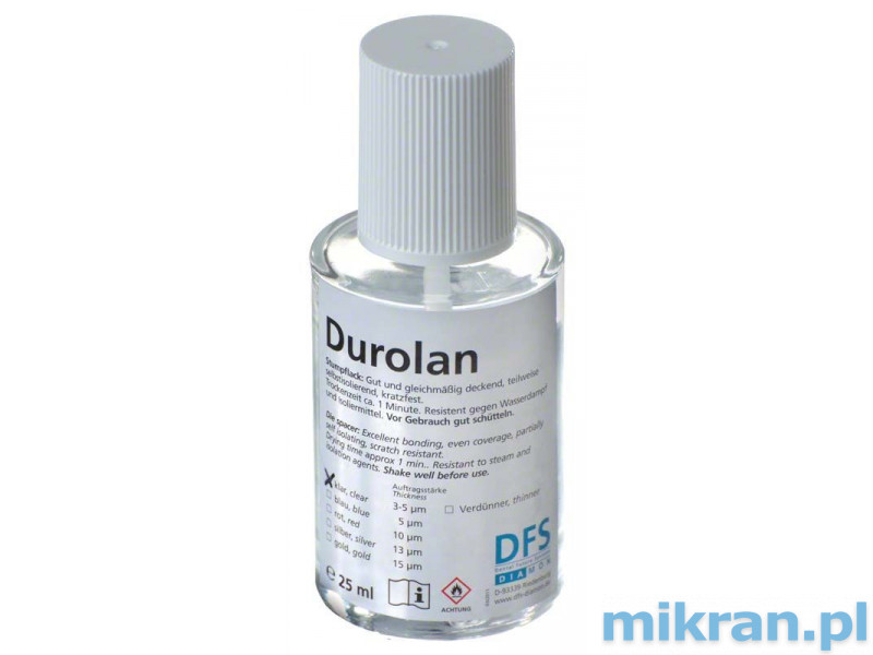 Outlet DFS Stumpflack Durolan bezbarvý 3-5µ 25 ml krátké datum expirace 11/05/2024