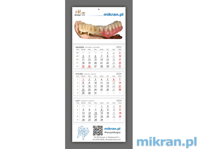 Kalendář Mikran.pl 2024 - ZDARMA - přidejte k objednávce maximálně 2 kalendáře