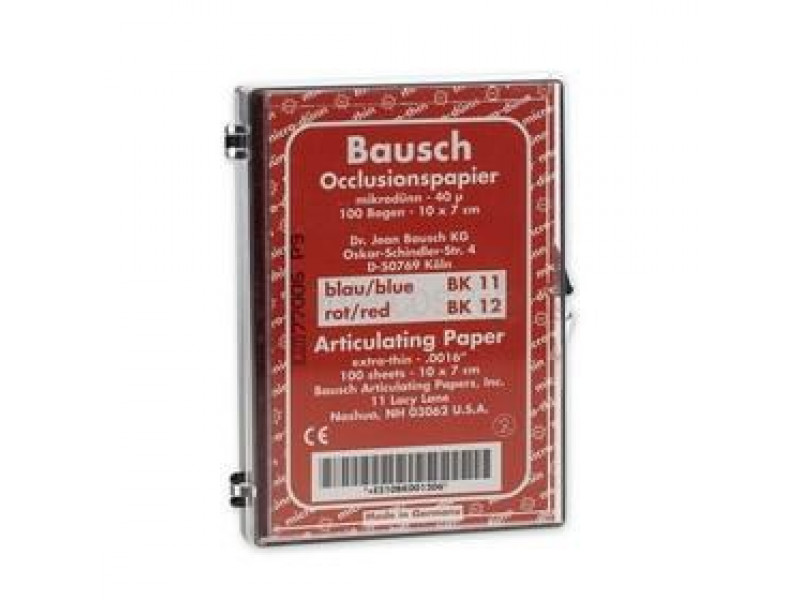 Pauzovací papír Bausch 10x7 cm, červený, BK 12