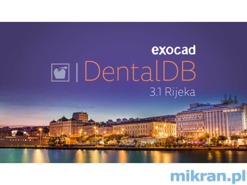 Exocad® DentalCAD Rijeka 3.1 verze CORE návrhového softwaru