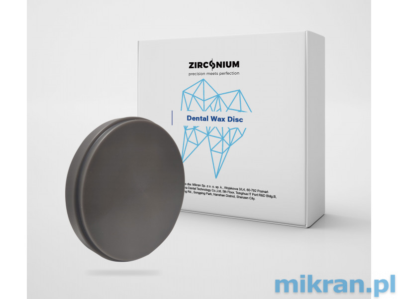 Zirkonový frézovací vosk šedý 98x16mm