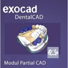 Částečný CAD modul Exocad [drátové modely]