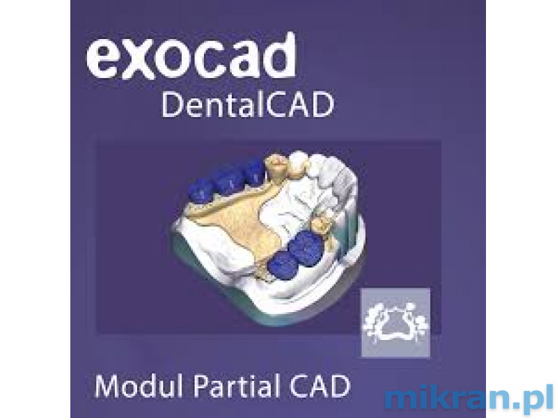 Částečný CAD modul Exocad [drátové modely]