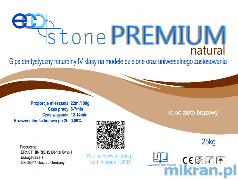 Omítka IV třídy EcoStone Natural Premium zlatohnědá 25 kg