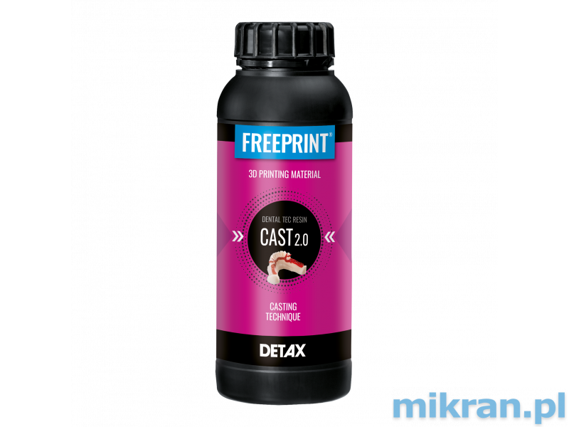 Detax resin Freeprint cast 2,0 500g nebo 1000g