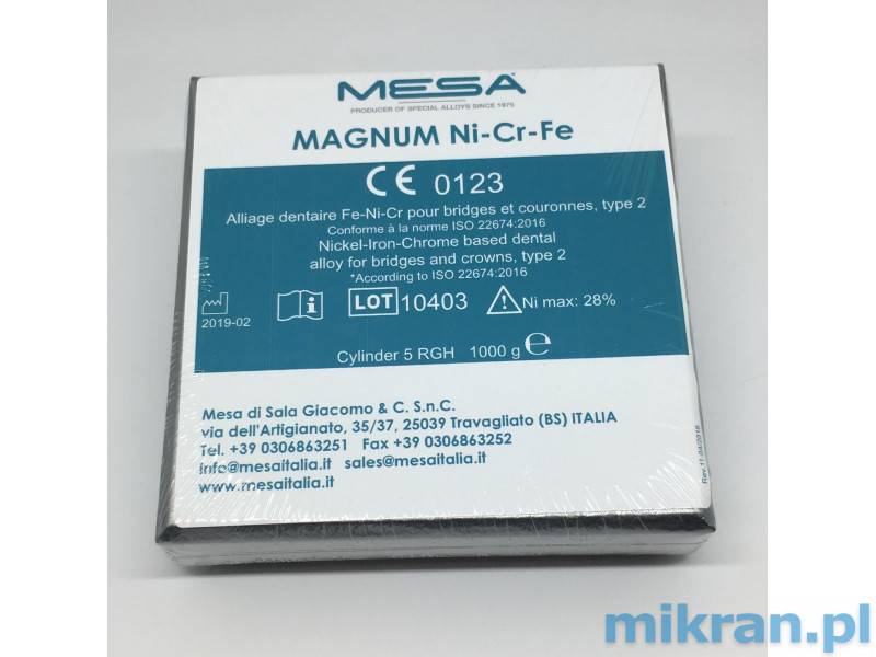 Magnum ocel chrom-nikl-železo (Ni-Cr-Fe)